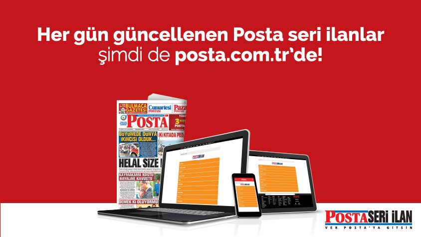 Postaya İlan ver, posta gazetesi ilan 
